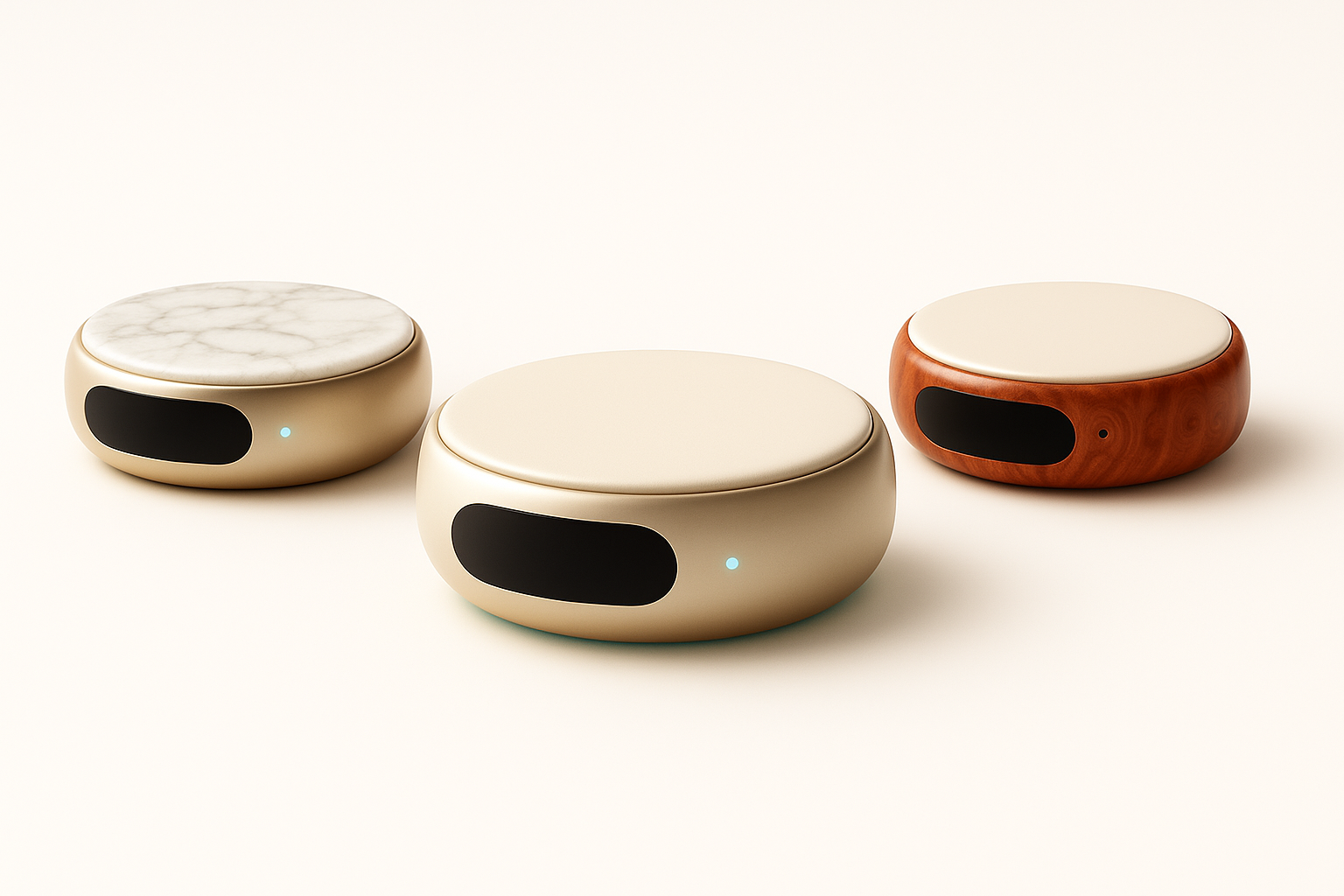 Lumen Core ecosystem hero with three device finishes